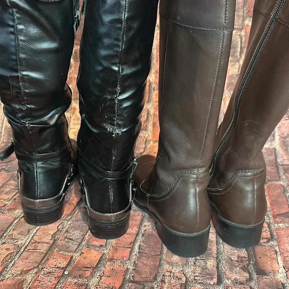 Nine West and Merona 2 fair condition boots size 7.5 & 8